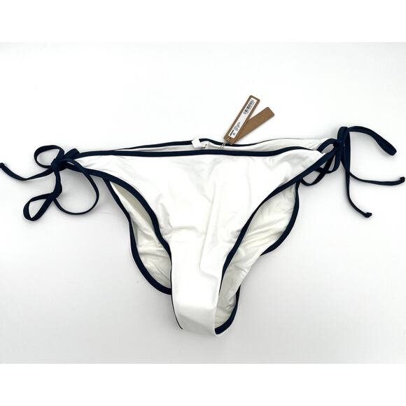 SKIMS Team USA Olympic Swimsuit Dipped Tie Bottom White 3X String Adjustable NWT - Picture 2 of 7